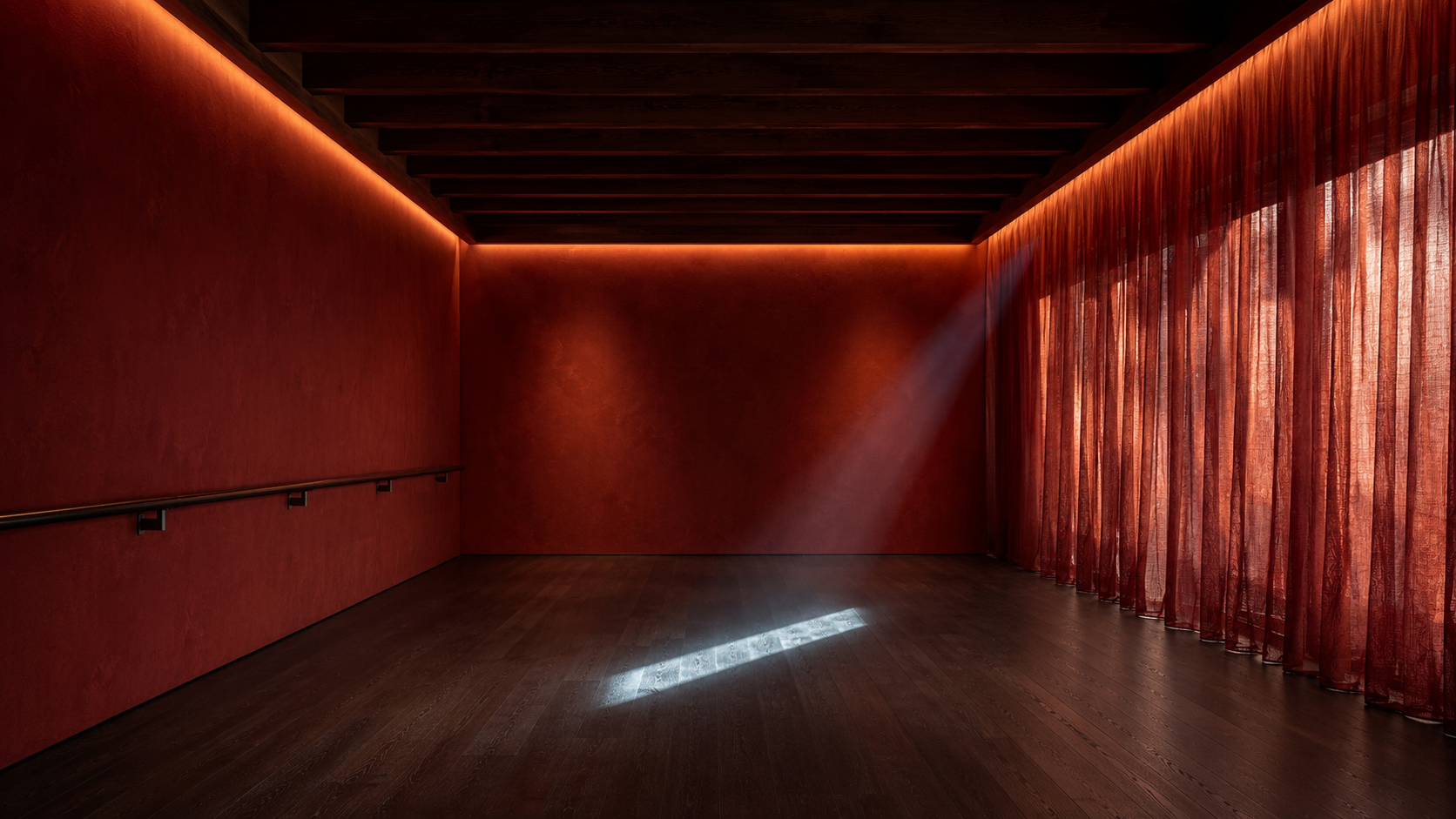 L'intérieur du studio Red Room à Dubai
